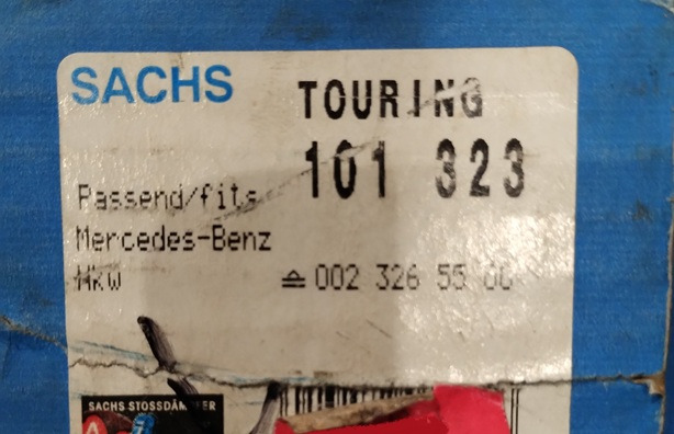 AMORTYZATOR TYLNI 101323 SACHS 0023265500 MERCEDES SK MK NG - Lengéscsillapító: 2 kép. AMORTYZATOR TYLNI 101323 SACHS 0023265500 MERCEDES SK MK NG - Lengéscsillapító: 2 kép.