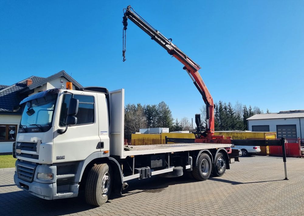 DAF CF 85 360 - Platós teherautó, Darus autó: 1 kép. DAF CF 85 360 - Platós teherautó, Darus autó: 1 kép.
