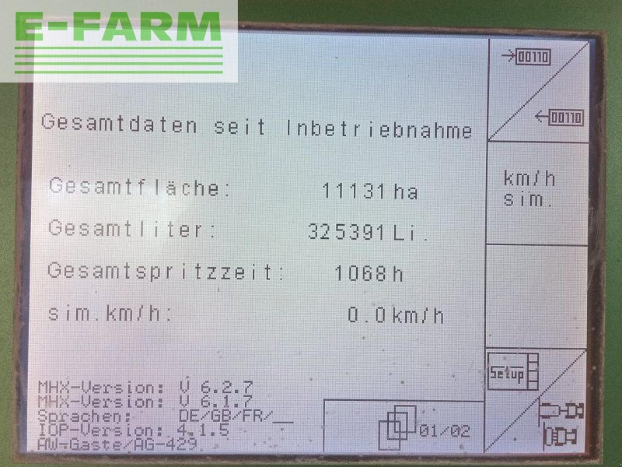 Vontatott permetezők Amazone ux 4200: 9 kép.