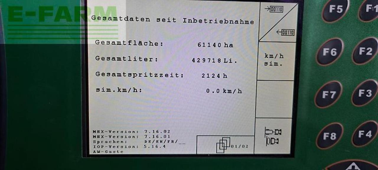 Amazone ux 5200 super - Vontatott permetezők: 5 kép. Amazone ux 5200 super - Vontatott permetezők: 5 kép.