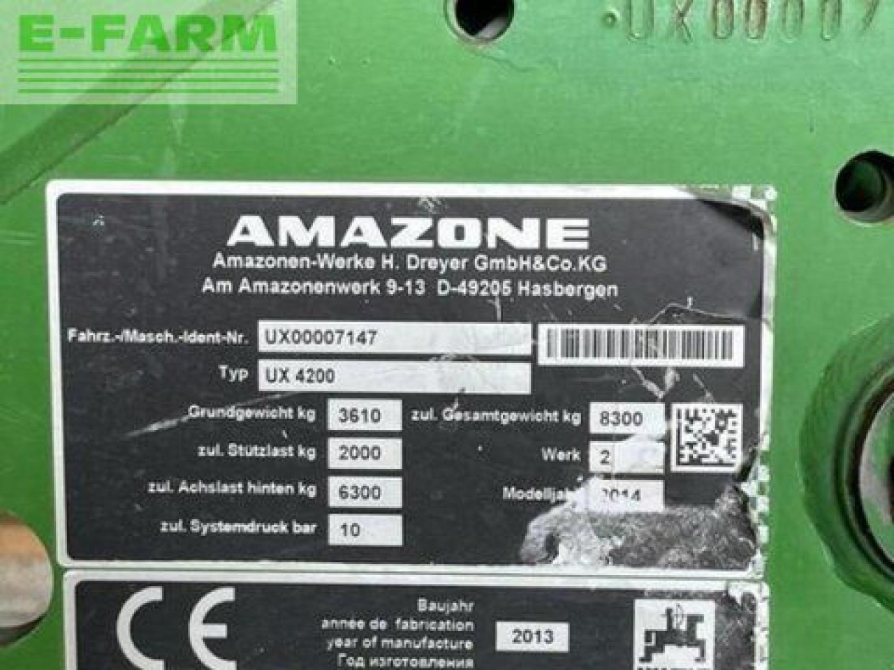 Amazone ux4200 - Vontatott permetezők: 3 kép. Amazone ux4200 - Vontatott permetezők: 3 kép.
