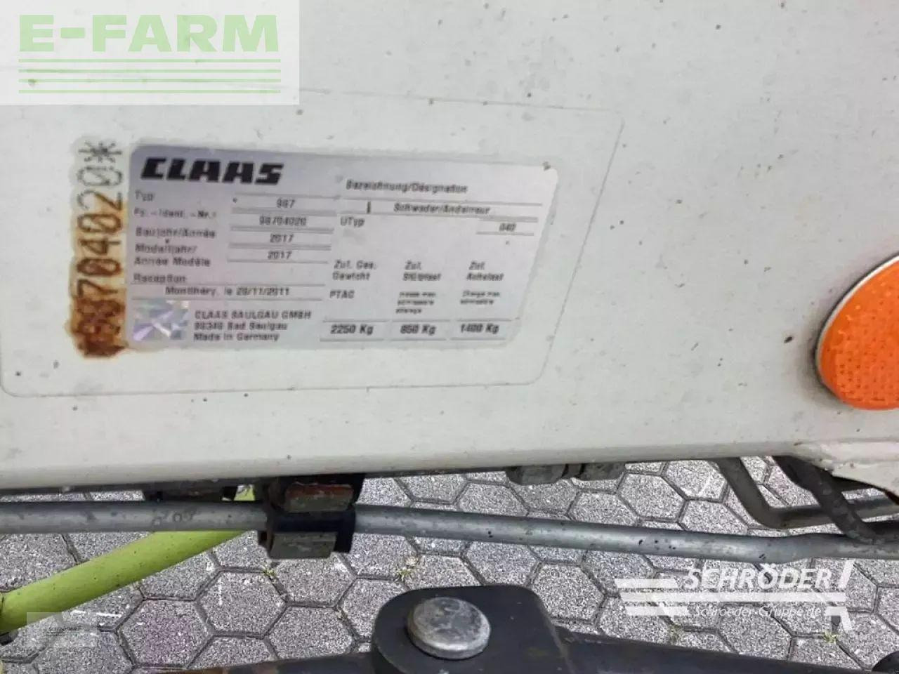 Szénaforgató CLAAS liner 2800: 7 kép.