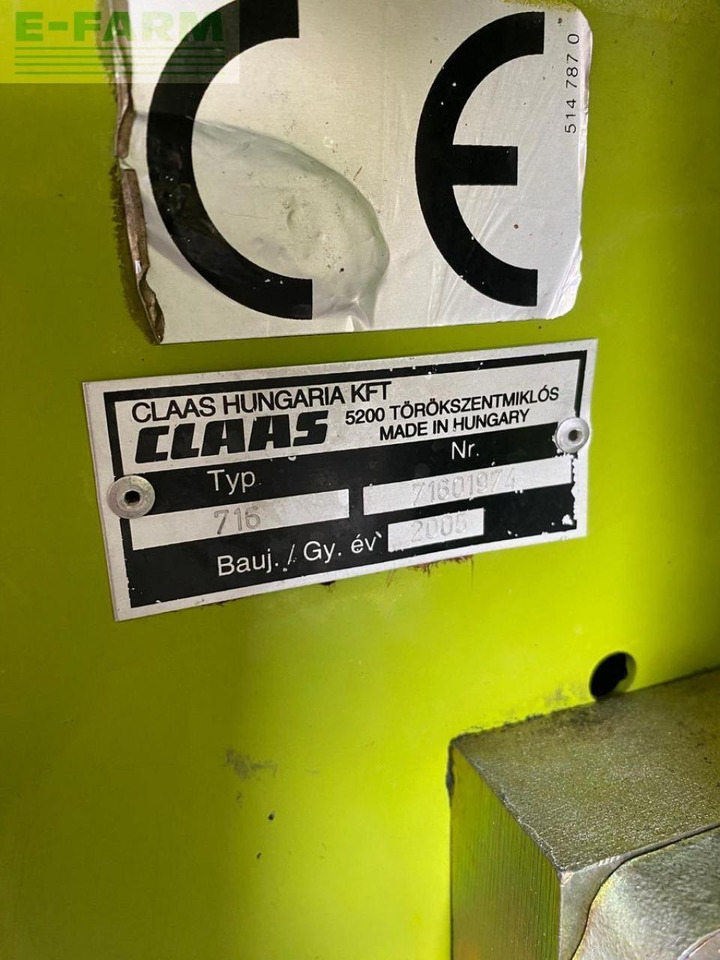 CLAAS vario 660 inkl. wagen - Kombájn adapter: 5 kép. CLAAS vario 660 inkl. wagen - Kombájn adapter: 5 kép.