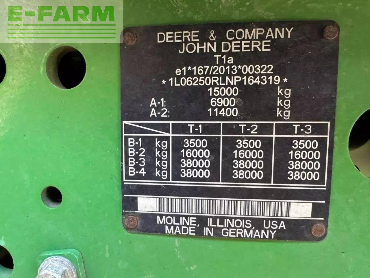 Traktor John Deere 6r 250: 7 kép. Traktor John Deere 6r 250: 7 kép.
