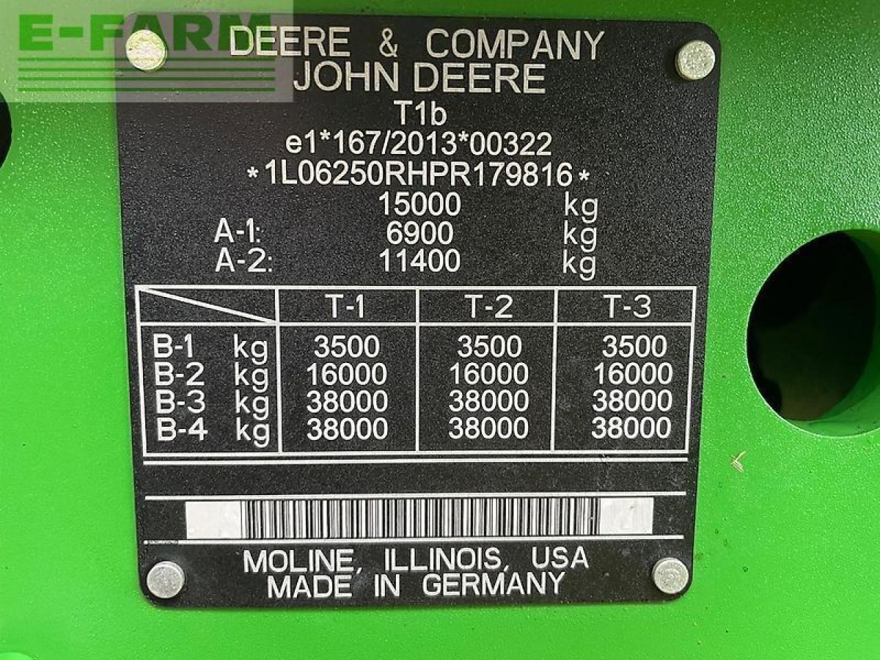 Traktor John Deere 6r250 / 6r250: 29 kép.