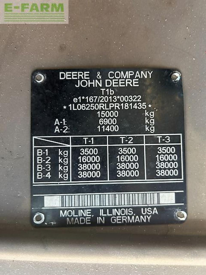 Traktor John Deere 6r250: 11 kép.