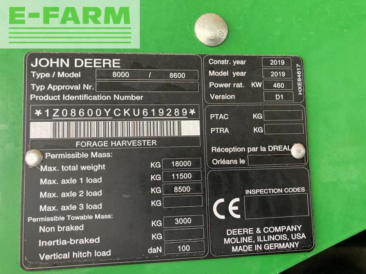Önjáró szecskázógép John Deere 8600I: 20 kép.