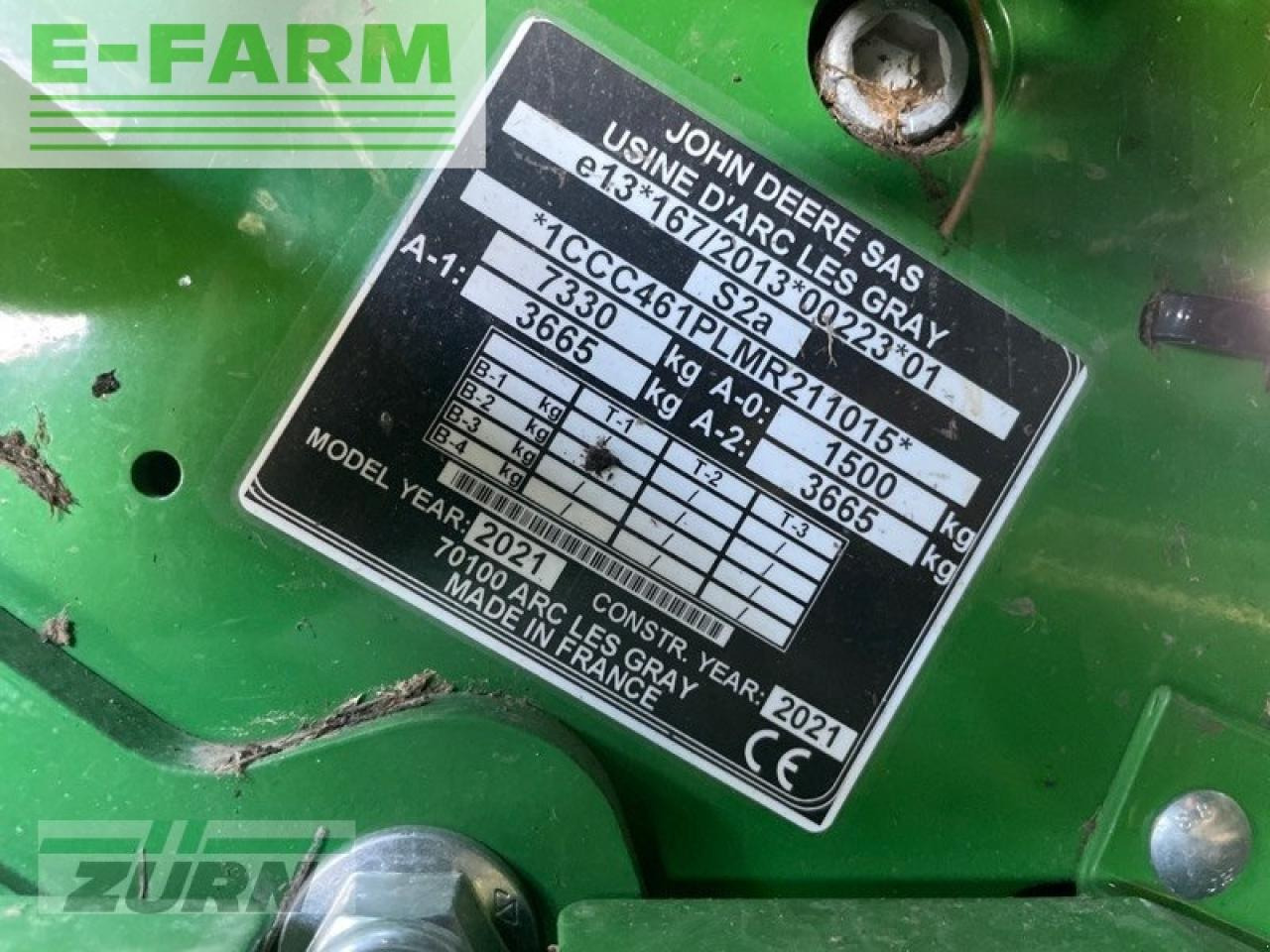 Kocka bálázó John Deere c461r: 6 kép.