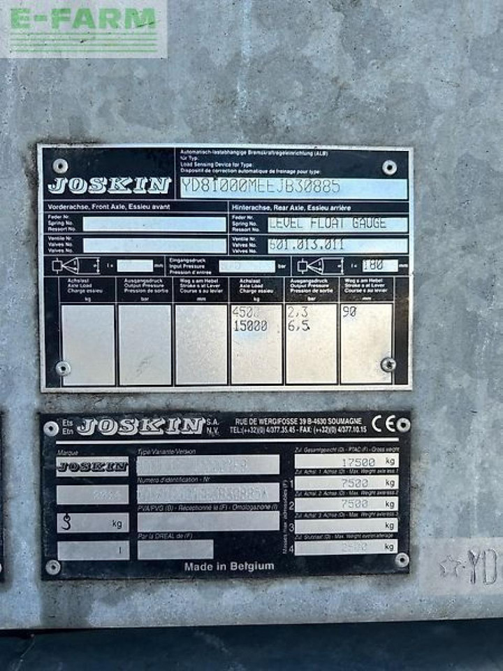 Joskin modulo 2 10000 meb - Műtrágyaszóró gép: 5 kép. Joskin modulo 2 10000 meb - Műtrágyaszóró gép: 5 kép.