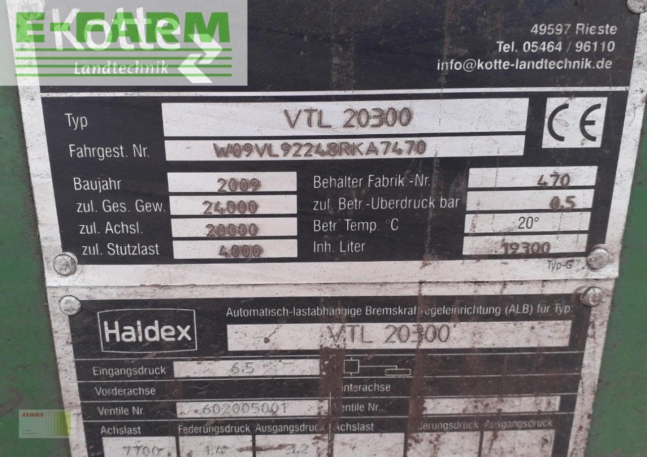 Kotte vtl 20300 - Szippantó tartálykocsi: 2 kép. Kotte vtl 20300 - Szippantó tartálykocsi: 2 kép.