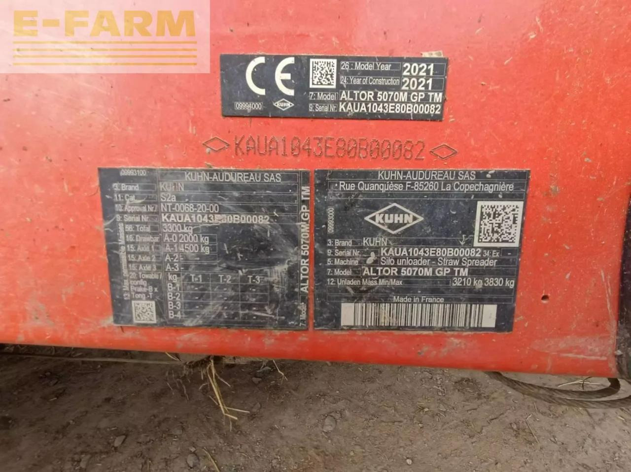 Kuhn altor 5070 - Silózó berendezések: 4 kép. Kuhn altor 5070 - Silózó berendezések: 4 kép.