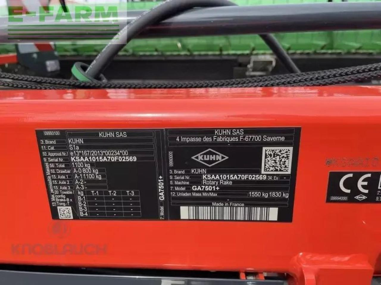 Kuhn ga 7501+ - Szénaforgató: 4 kép. Kuhn ga 7501+ - Szénaforgató: 4 kép.
