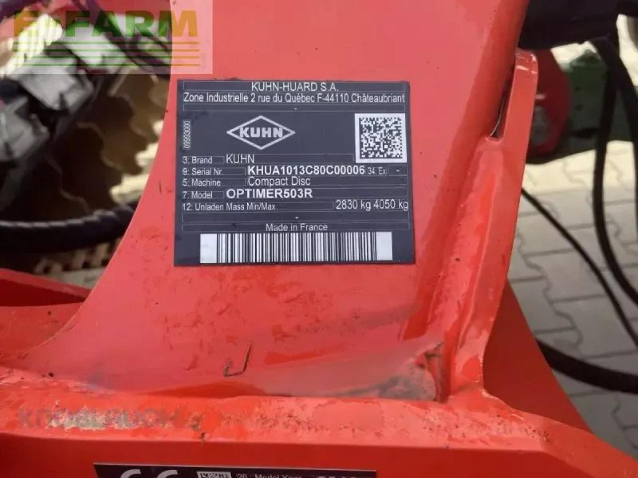 Kuhn optimer + 503r - Tárcsás borona: 5 kép. Kuhn optimer + 503r - Tárcsás borona: 5 kép.