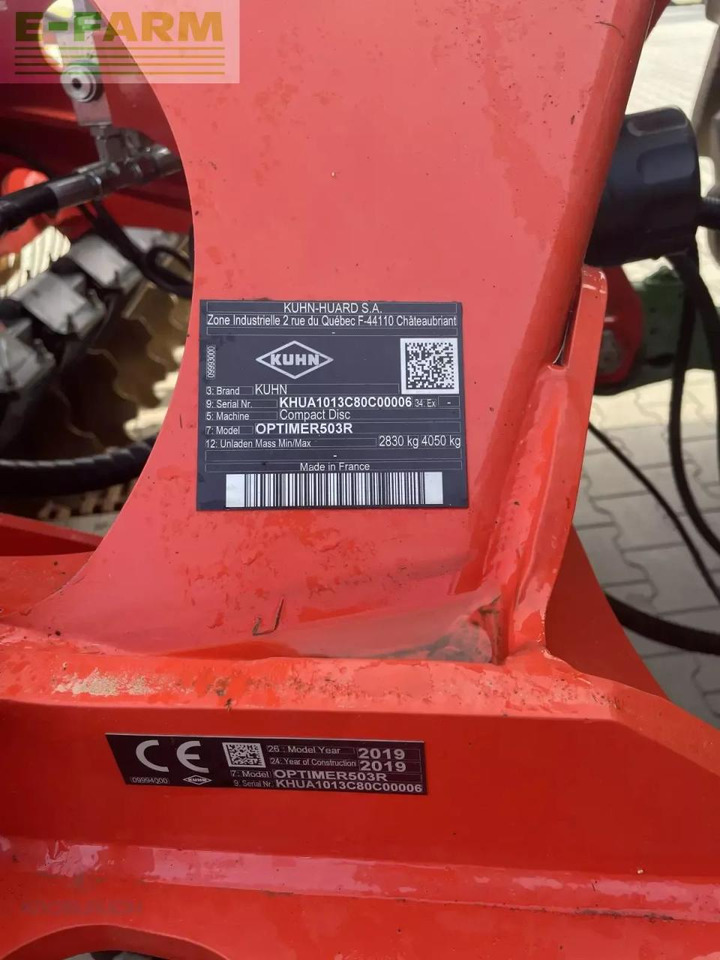 Kuhn optimer + 503r - Tárcsás borona: 5 kép. Kuhn optimer + 503r - Tárcsás borona: 5 kép.