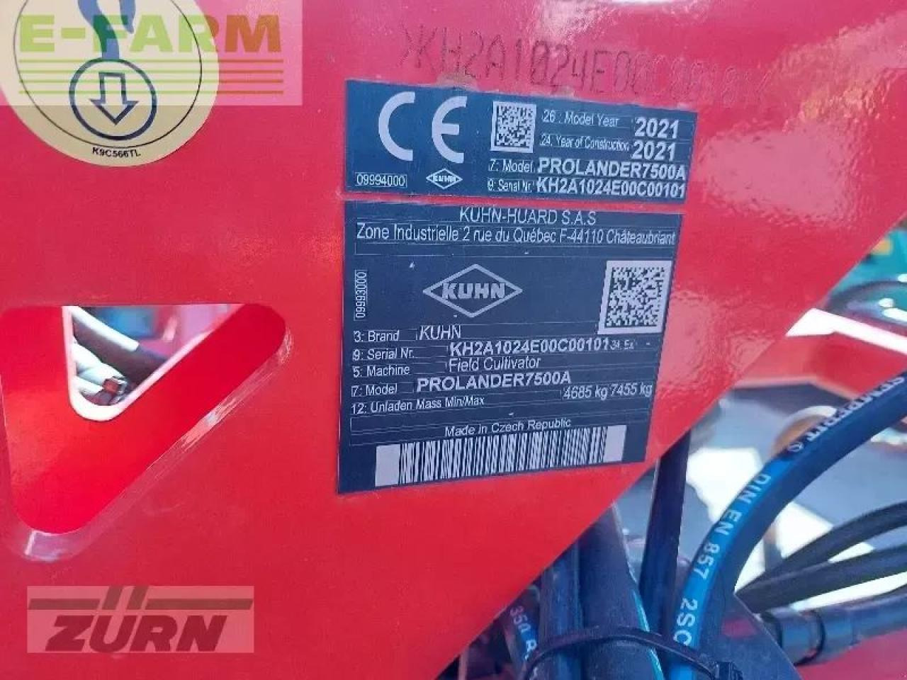 Kuhn prolander 7500 mit upgrade der zusätzl. stützrad - Kultivátor: 3 kép. Kuhn prolander 7500 mit upgrade der zusätzl. stützrad - Kultivátor: 3 kép.