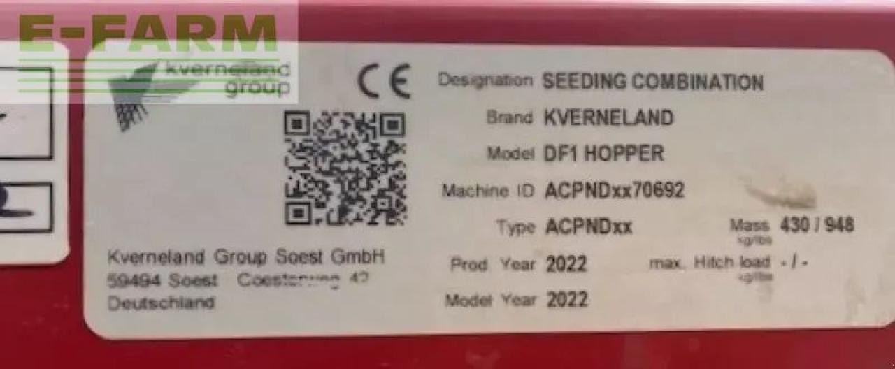 Kverneland df-1 gødningsmaskine - Műtrágyaszóró: 4 kép. Kverneland df-1 gødningsmaskine - Műtrágyaszóró: 4 kép.