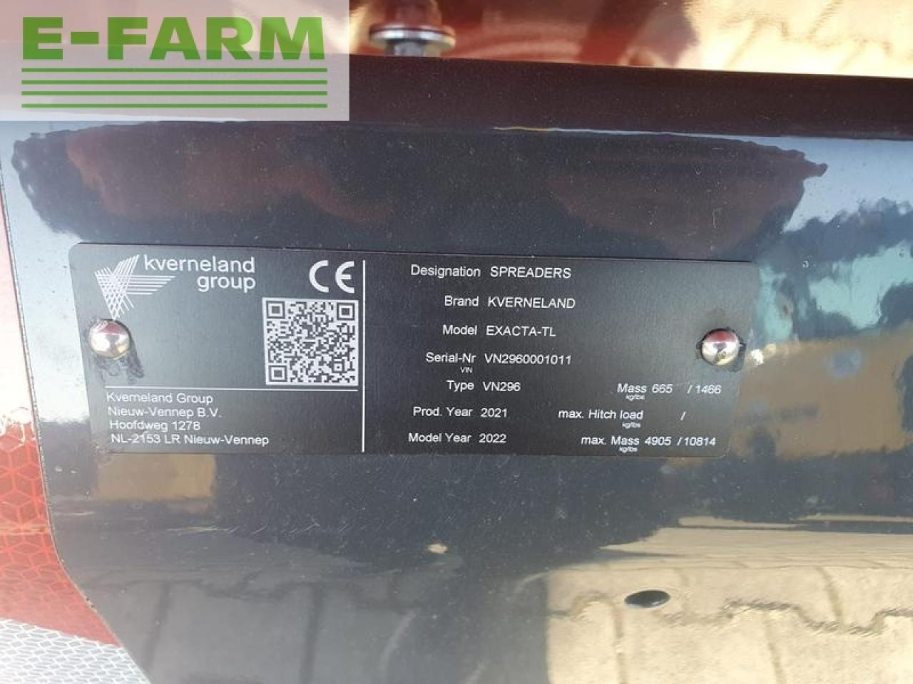 Műtrágyaszóró Kverneland exacta tl: 7 kép.