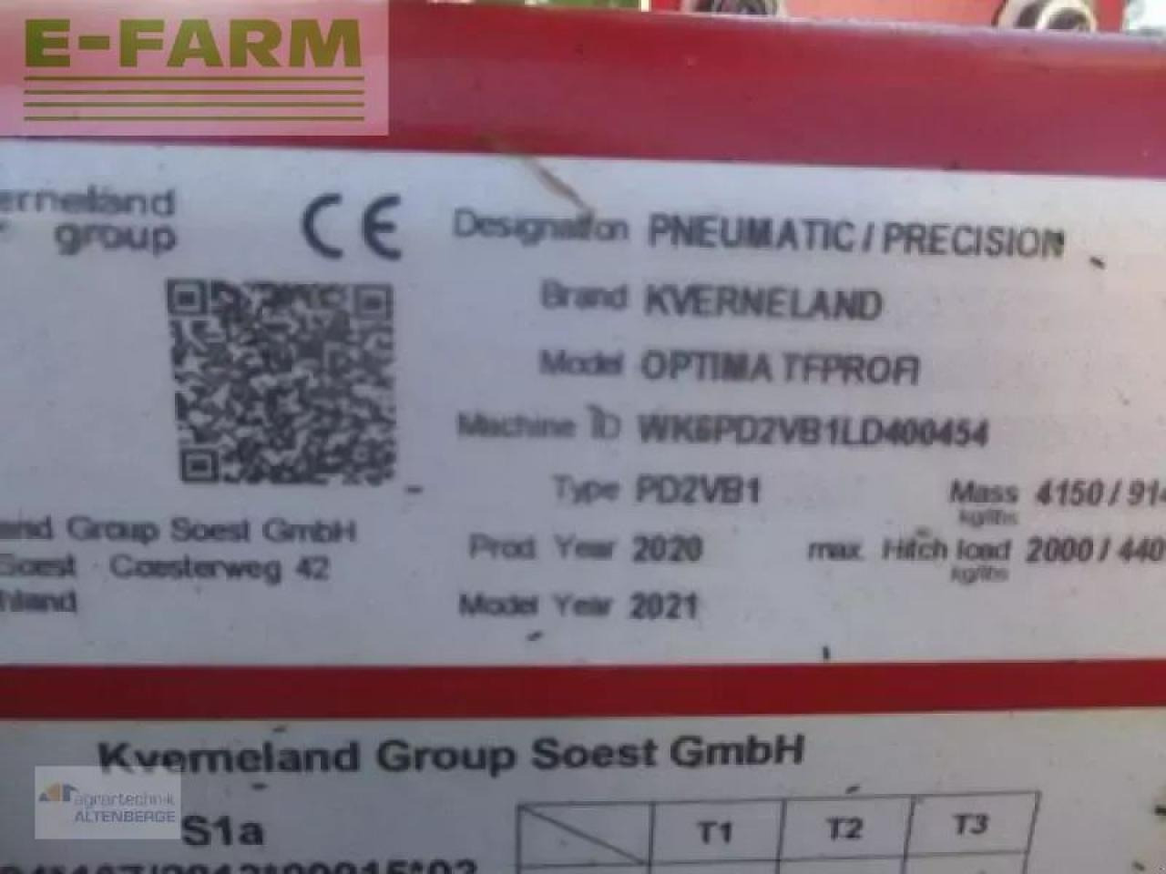 Precíziós vetőgép Kverneland optima tf profi sx: 9 kép. Precíziós vetőgép Kverneland optima tf profi sx: 9 kép.