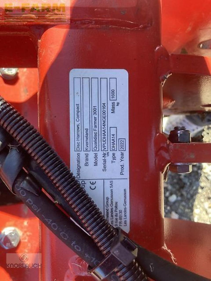 Tárcsás borona Kverneland qualidisc farmer3001: 7 kép.