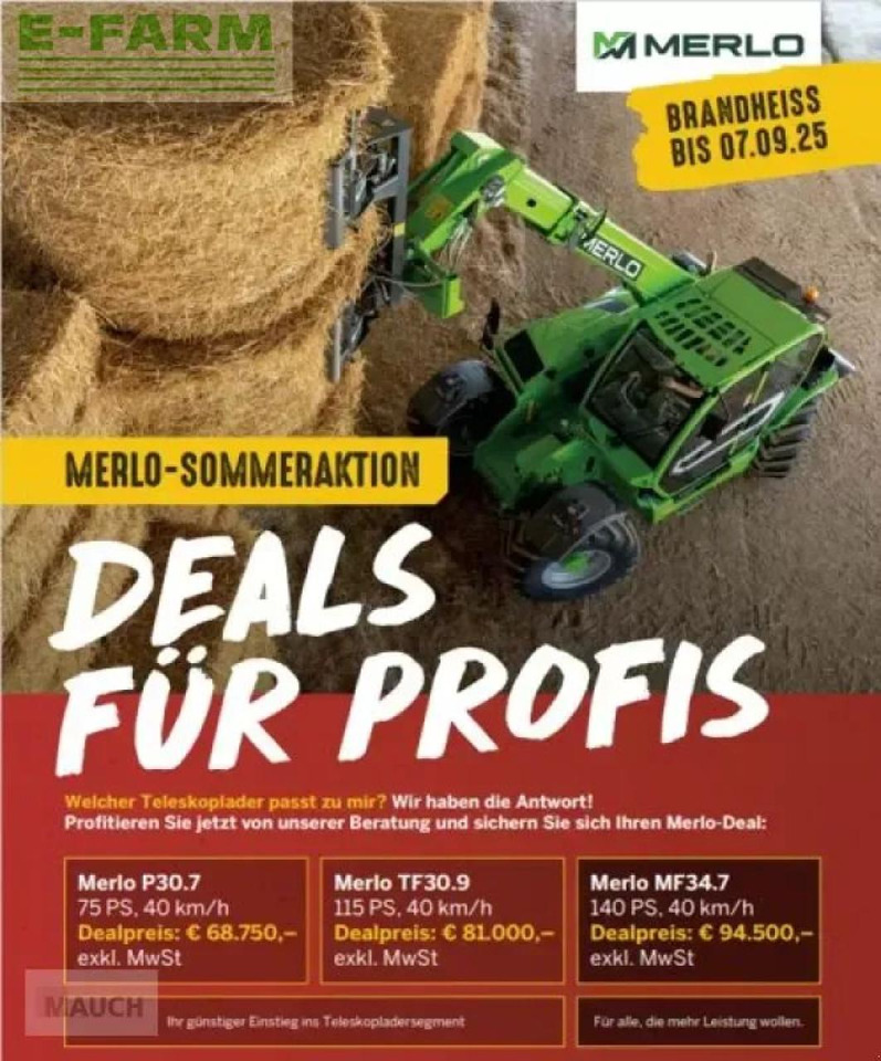 Merlo sommeraktion - Teleszkópos rakodó: 1 kép. Merlo sommeraktion - Teleszkópos rakodó: 1 kép.