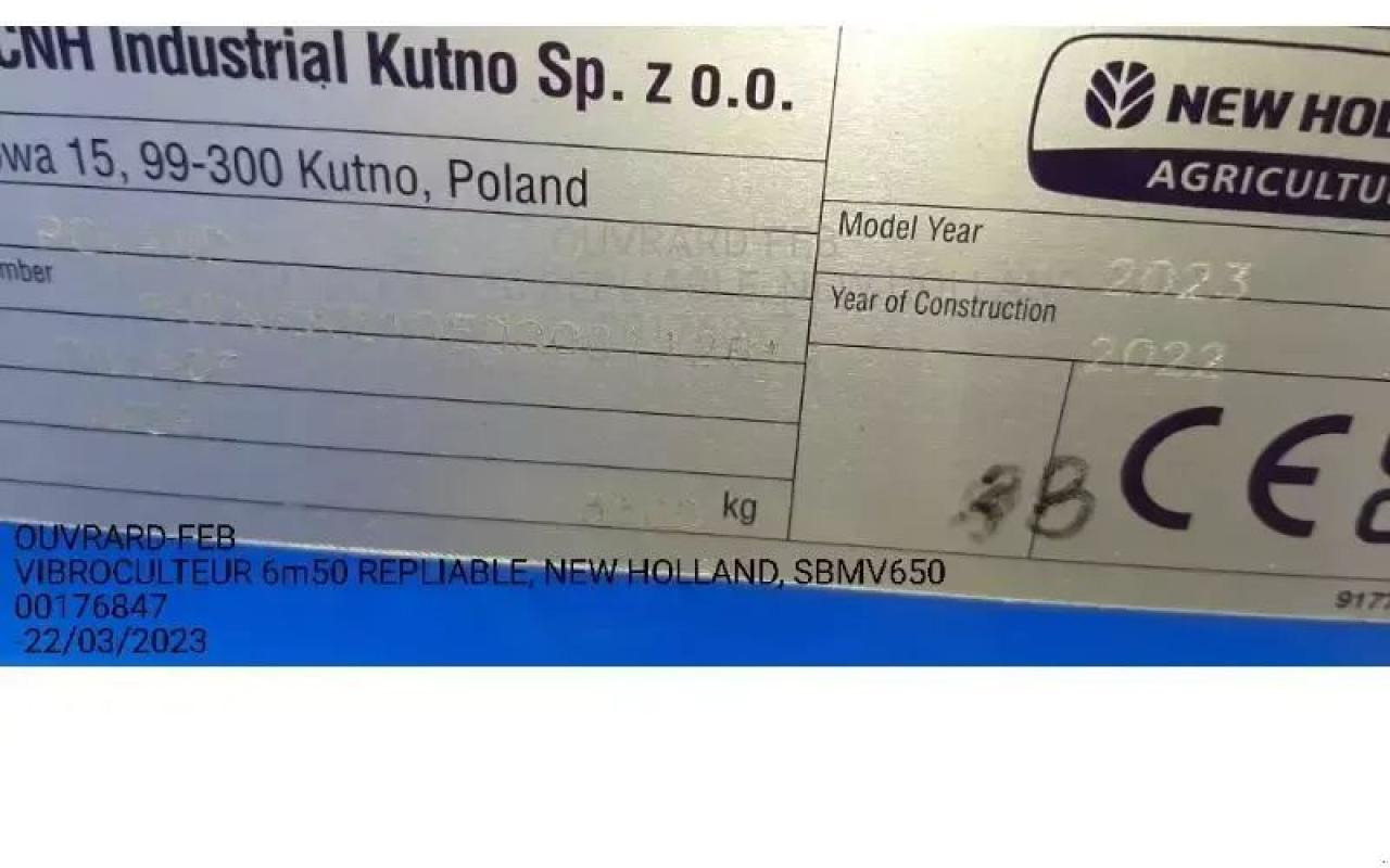 New Holland sbmv650 - Kultivátor: 2 kép. New Holland sbmv650 - Kultivátor: 2 kép.