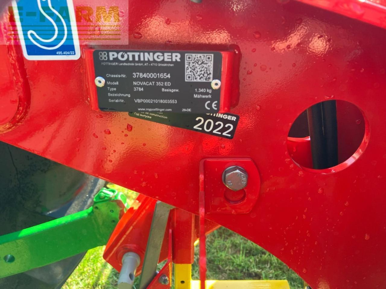 Fűkasza Pöttinger NOVACAT352: 10 kép.