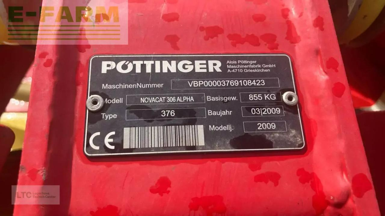 Pöttinger Novacat 306 Alpha - Fűkasza: 3 kép. Pöttinger Novacat 306 Alpha - Fűkasza: 3 kép.