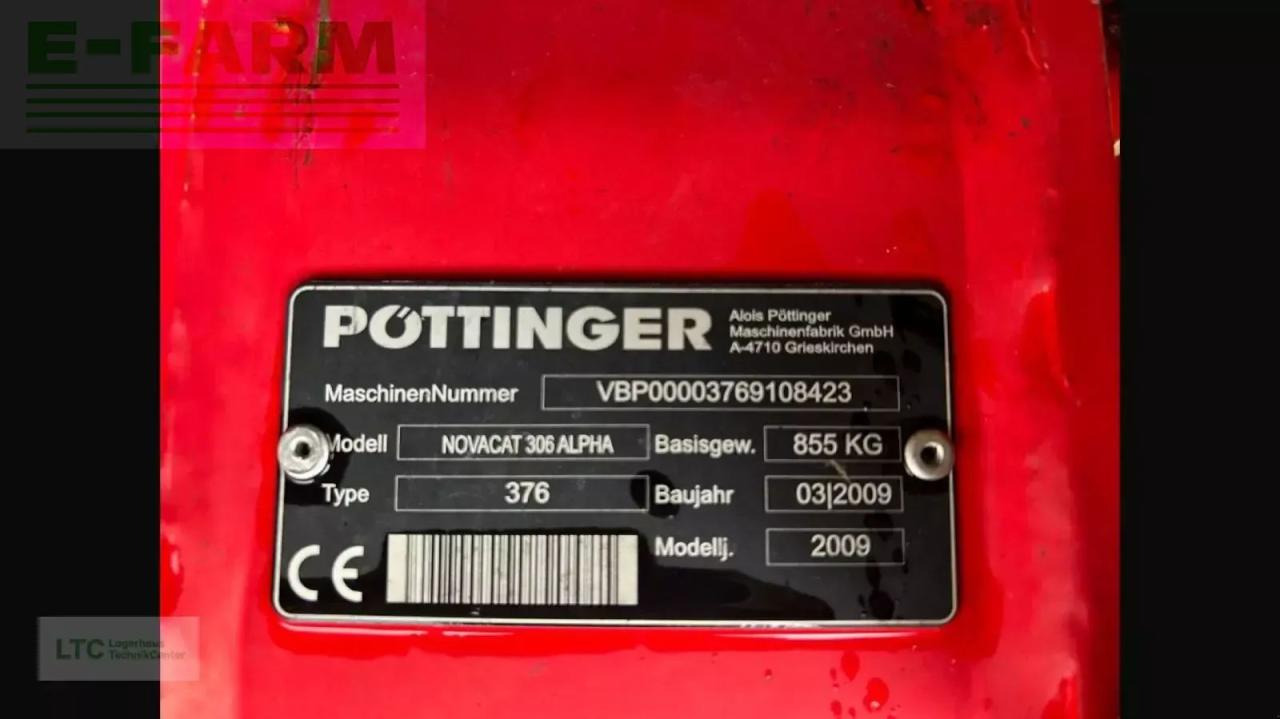 Fűkasza Pöttinger Novacat 306 Alpha: 7 kép.