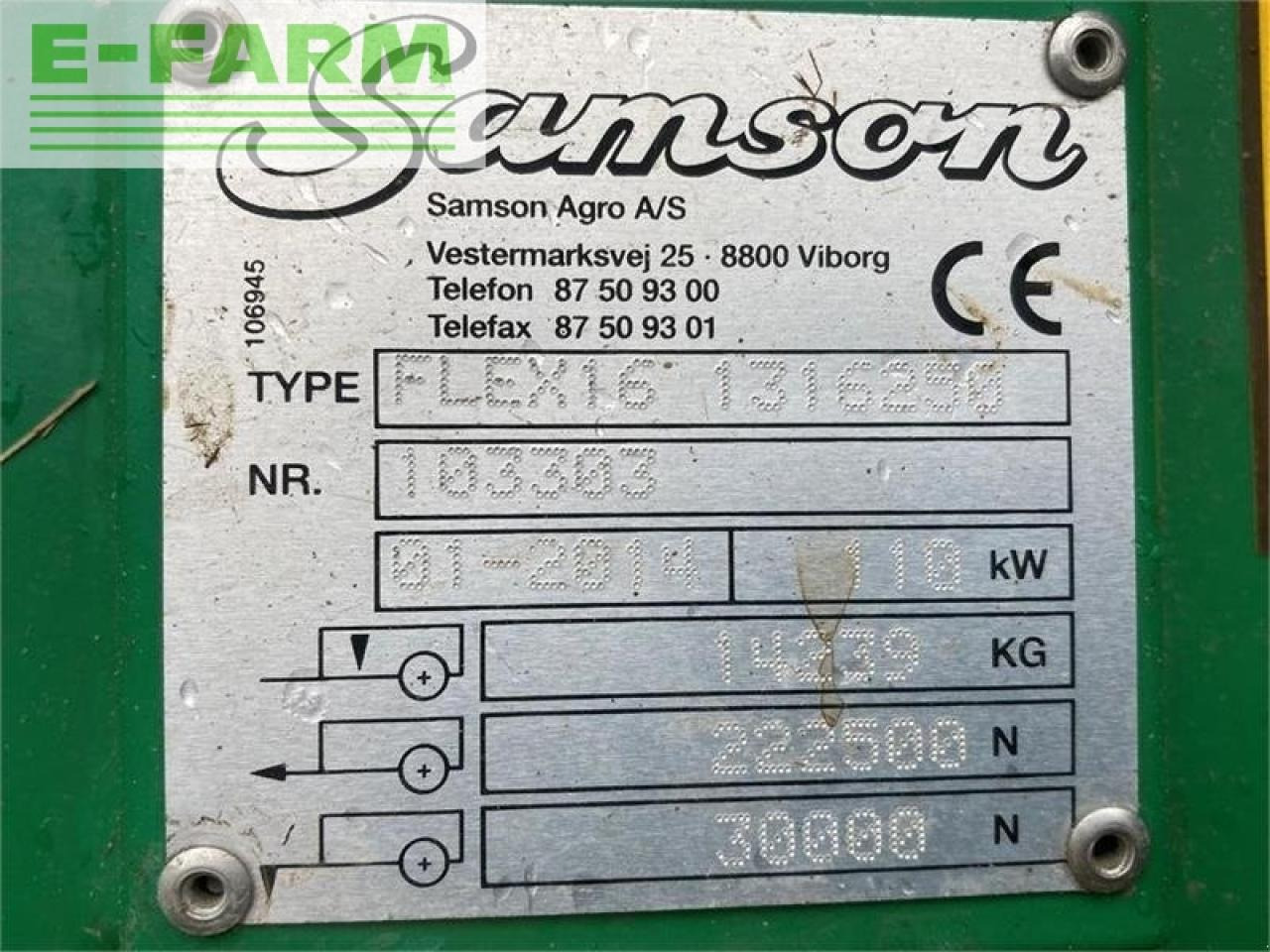 Samson flex16 - Műtrágyaszóró: 4 kép. Samson flex16 - Műtrágyaszóró: 4 kép.