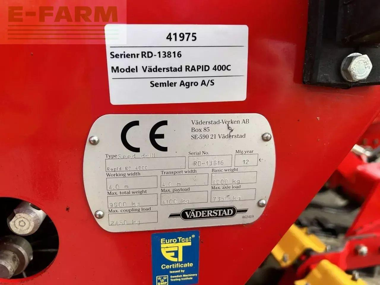 Kombinált vetőgép Väderstad rapid 400c: 15 kép. Kombinált vetőgép Väderstad rapid 400c: 15 kép.