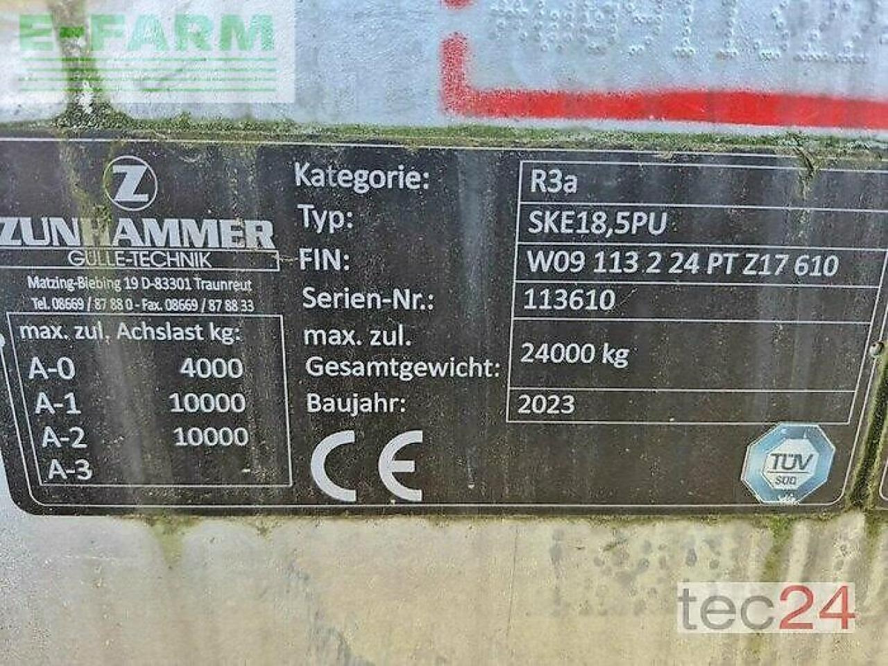 Zunhammer sek 18,5 pu 16,5 m glidefix - Műtrágyaszóró gép: 4 kép. Zunhammer sek 18,5 pu 16,5 m glidefix - Műtrágyaszóró gép: 4 kép.