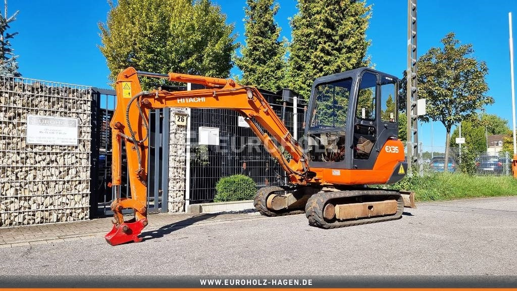 Minikotró Hitachi EX35, Minibagger, Schnellwechsler MS03, Knickmatik: 11 kép.
