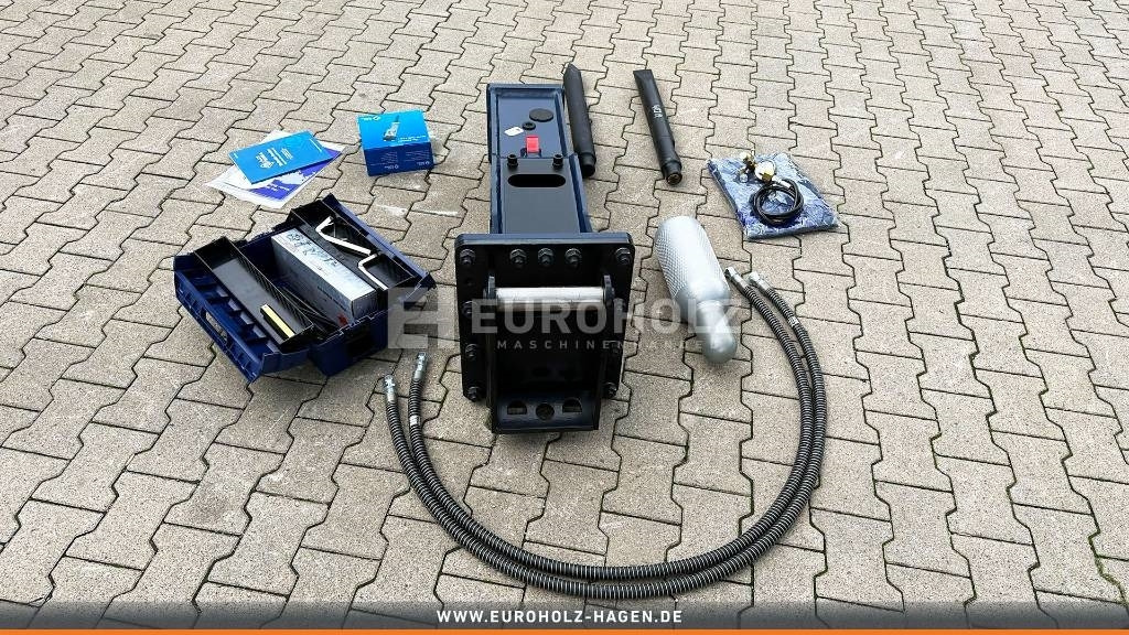 Hydraulikhammer AJCE 400M für MS03 4-7 t - Hidraulikus törőfej - Építőipari gépek: 4 kép. Hydraulikhammer AJCE 400M für MS03 4-7 t - Hidraulikus törőfej - Építőipari gépek: 4 kép.