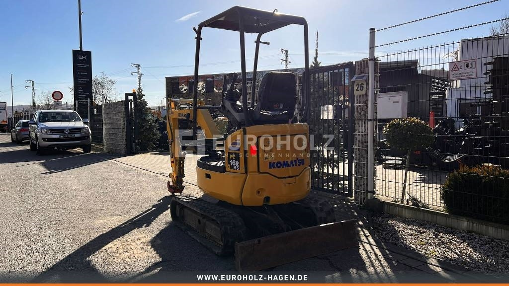 Komatsu Minibagger PC 16 R-3HS, Schnellwechsler MS01 - Minikotró: 3 kép. Komatsu Minibagger PC 16 R-3HS, Schnellwechsler MS01 - Minikotró: 3 kép.