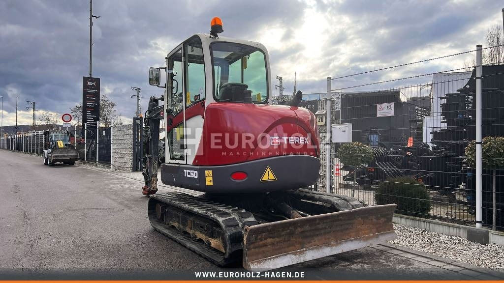 Terex Minibagger TC 50, Schnellwechsler MS03, Knickmatik - Minikotró: 3 kép. Terex Minibagger TC 50, Schnellwechsler MS03, Knickmatik - Minikotró: 3 kép.