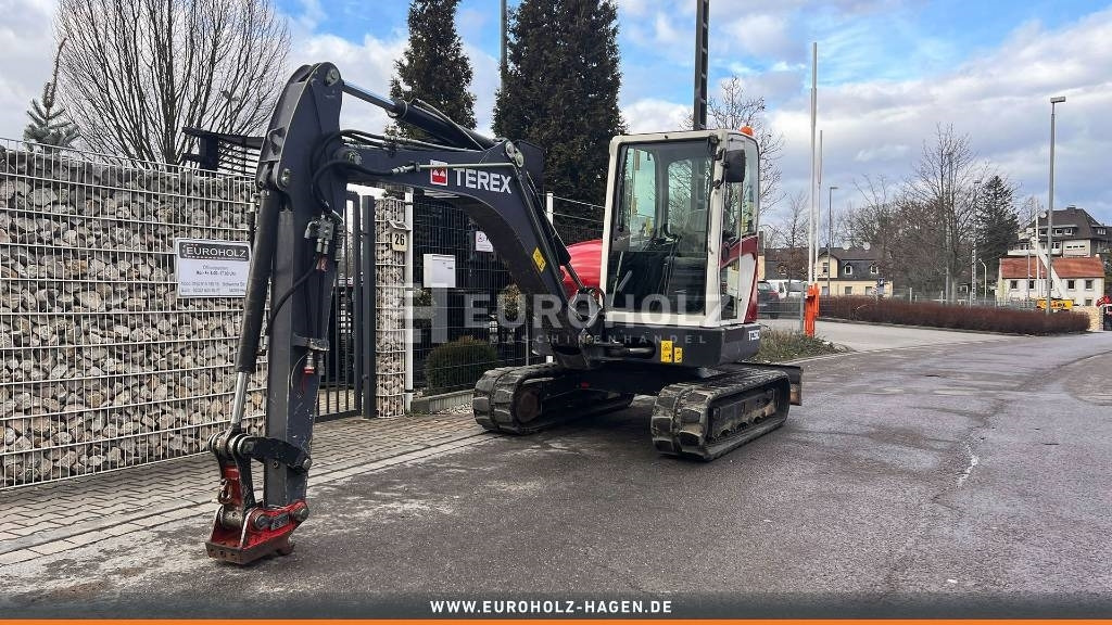 Terex Minibagger TC 50, Schnellwechsler MS03, Knickmatik - Minikotró: 1 kép. Terex Minibagger TC 50, Schnellwechsler MS03, Knickmatik - Minikotró: 1 kép.