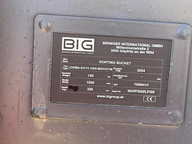 Big Sortierlöffel / Sortierschaufel 100 cm mit Lehnhoff MS03 Symlock Aufnahme - Kanál: 5 kép. Big Sortierlöffel / Sortierschaufel 100 cm mit Lehnhoff MS03 Symlock Aufnahme - Kanál: 5 kép.