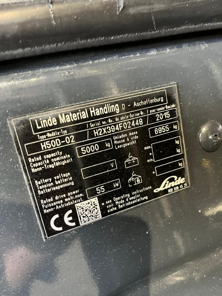 Linde H50D-02 - Dízel targonca: 3 kép. Linde H50D-02 - Dízel targonca: 3 kép.