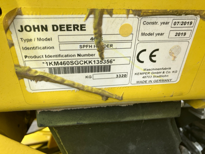 Betakarító gép John Deere 8600 mit Kemper 460 StalkBuster und 639 PickUp: 12 kép.