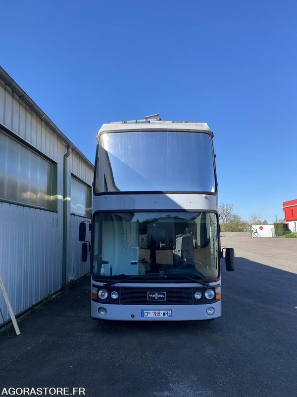 BUS VIP DOUBLE ETAGE MOTORHOMEVIP VANHOOL + REMORQUE + AUVENT DE RECEPTION - Emeletes busz: 2 kép. BUS VIP DOUBLE ETAGE MOTORHOMEVIP VANHOOL + REMORQUE + AUVENT DE RECEPTION - Emeletes busz: 2 kép.