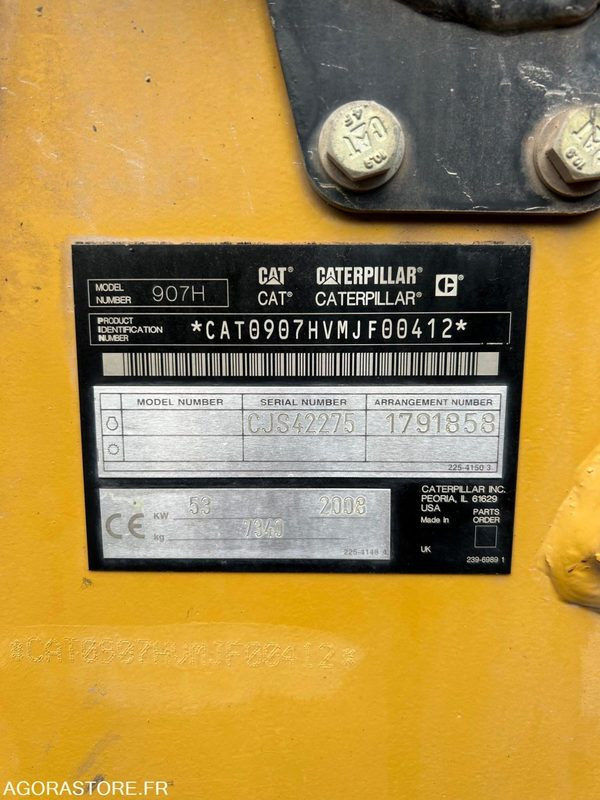 CHARGEUR SUR PNEUS CATERPILLAR 2008 6022H - Rakodógép: 5 kép. CHARGEUR SUR PNEUS CATERPILLAR 2008 6022H - Rakodógép: 5 kép.