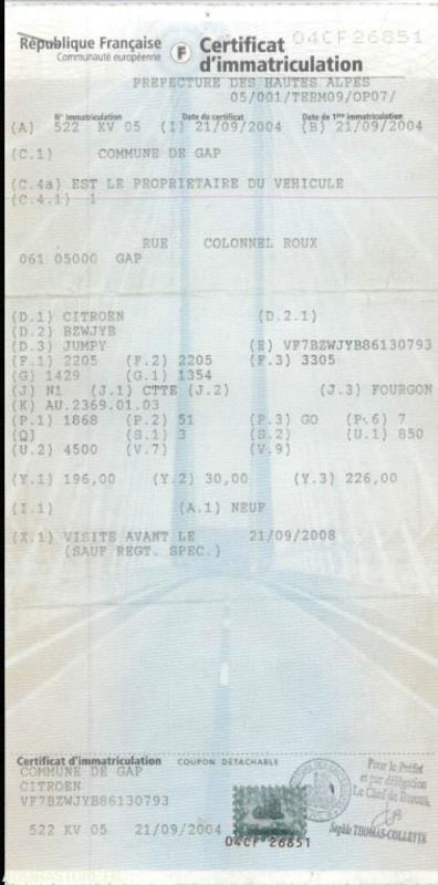 FOURGONNETTE CITROEN JUMPY - Kis furgon: 4 kép. FOURGONNETTE CITROEN JUMPY - Kis furgon: 4 kép.