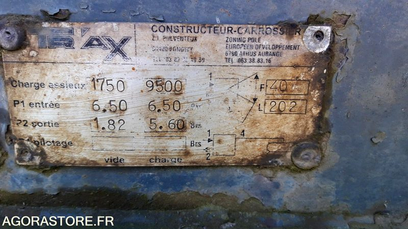 REMORQUE PORTE CAISSON - Félpótkocsi: 4 kép. REMORQUE PORTE CAISSON - Félpótkocsi: 4 kép.