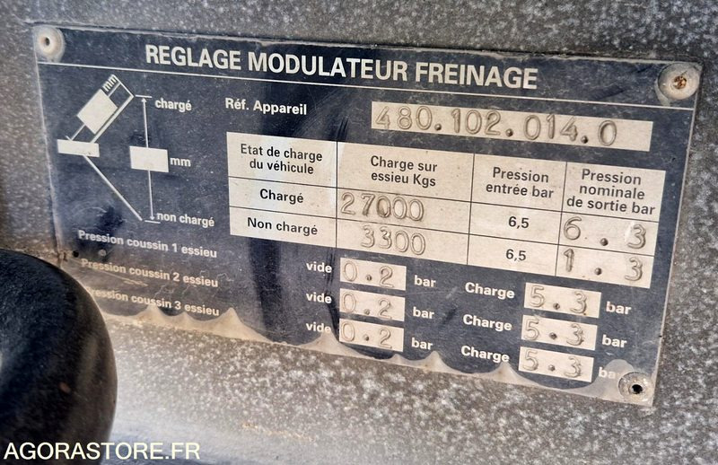 Remorque 3 essieux SAMRO - Félpótkocsi: 3 kép. Remorque 3 essieux SAMRO - Félpótkocsi: 3 kép.