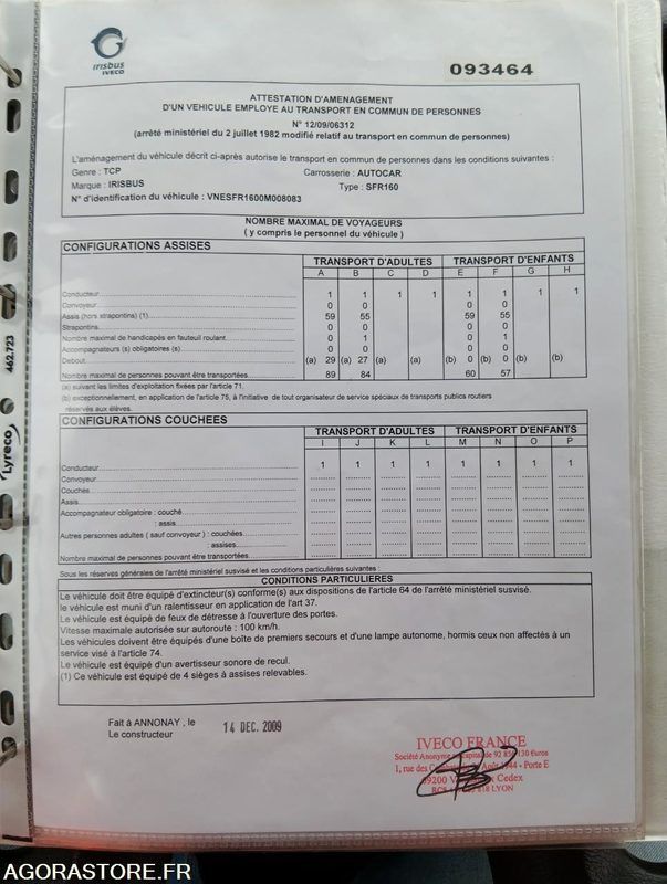 IVECO BUS CROSSWAY N°093464 - Iskolabusz: 3 kép. IVECO BUS CROSSWAY N°093464 - Iskolabusz: 3 kép.