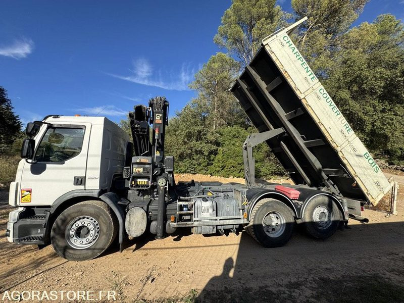 VOLVO 6x2 GRUE HIAB 244-E6 JIB 45X-3 - 2009 - 88 000km - Billenőplatós teherautó: 4 kép. VOLVO 6x2 GRUE HIAB 244-E6 JIB 45X-3 - 2009 - 88 000km - Billenőplatós teherautó: 4 kép.