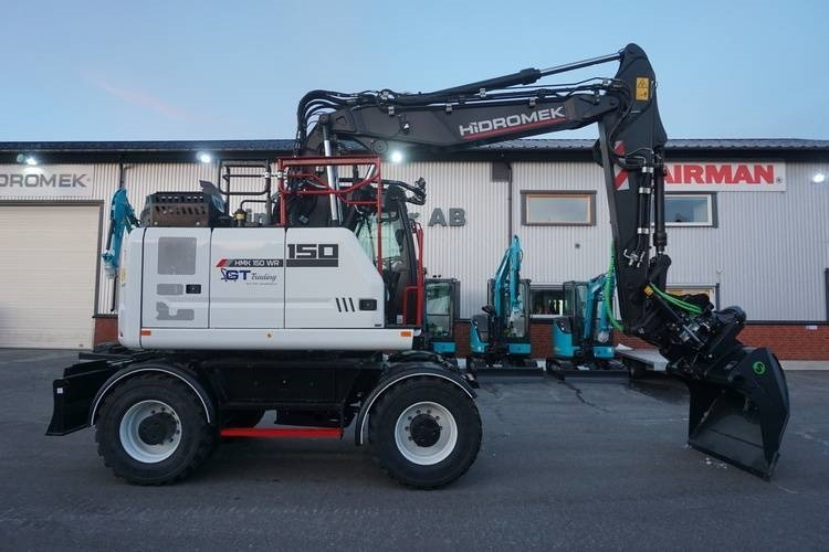 Hidromek HMK 150 WR-5 - Gumikerekes kotró: 1 kép. Hidromek HMK 150 WR-5 - Gumikerekes kotró: 1 kép.