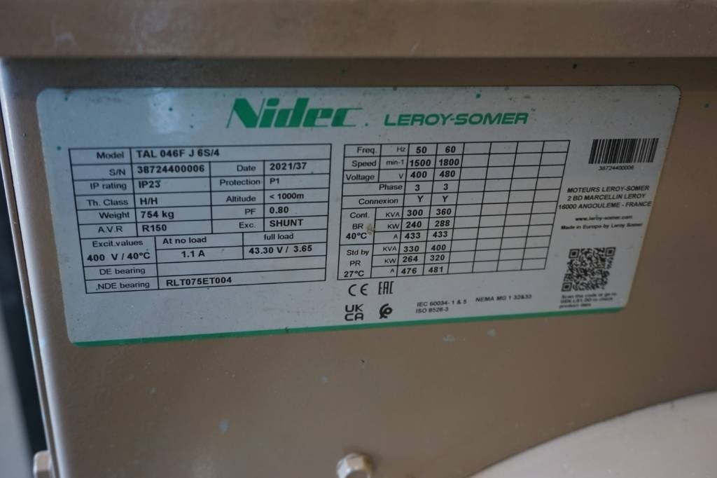 Nidec TAL046F Generator - Áramfejlesztő: 5 kép. Nidec TAL046F Generator - Áramfejlesztő: 5 kép.