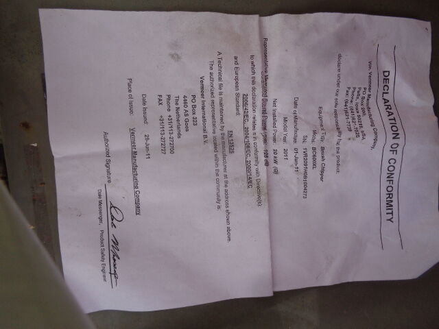 Vermeer BC600XL - Faaprító: 2 kép. Vermeer BC600XL - Faaprító: 2 kép.