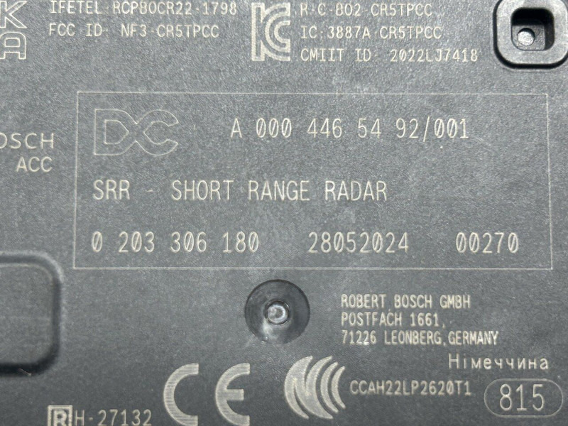 Mercedes-Benz ACC SRR Short Range Radar - ECU - Teherautó: 4 kép. Mercedes-Benz ACC SRR Short Range Radar - ECU - Teherautó: 4 kép.